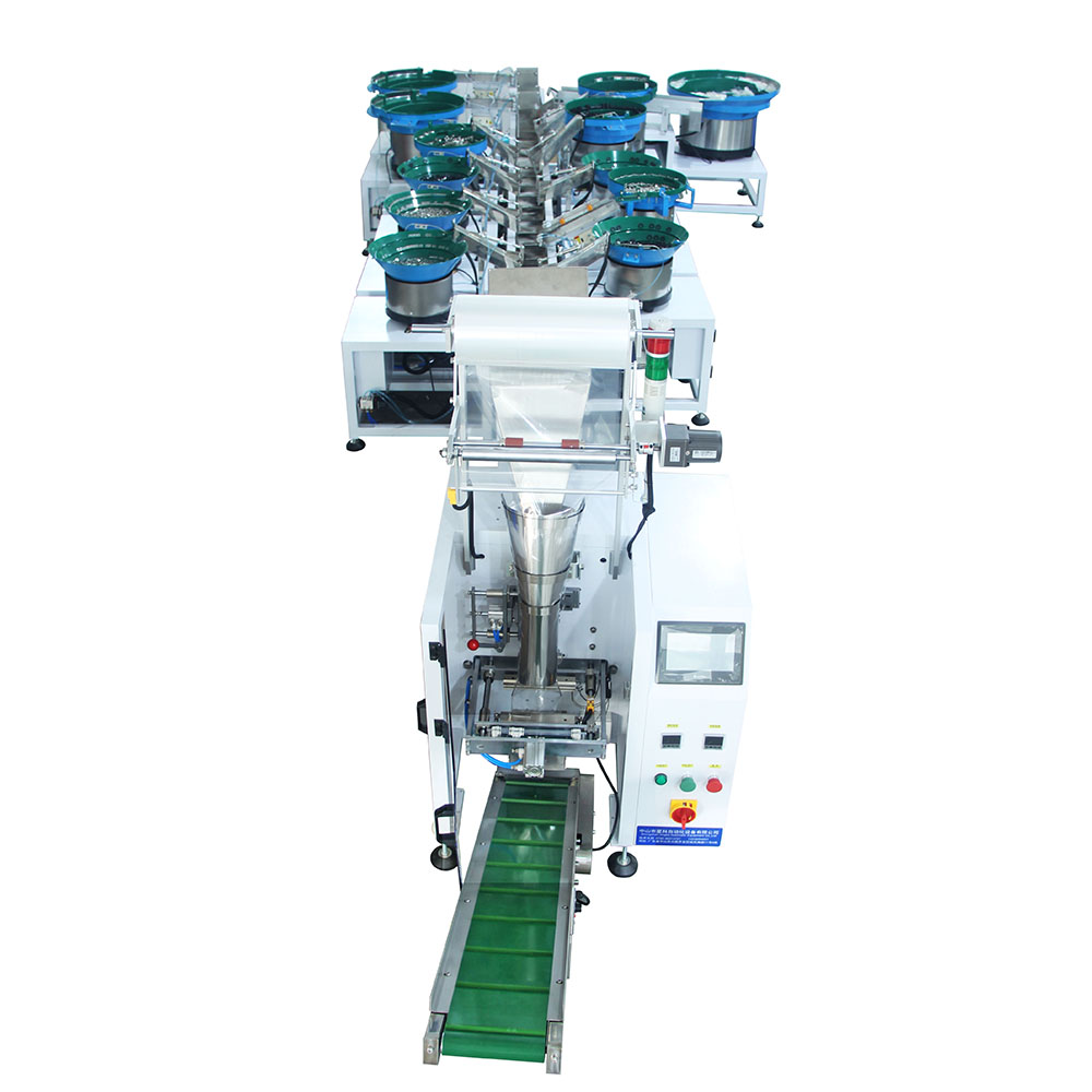 xingke Automatic Stainless Steel Iron Nails Counting and Pouch Packaging Machine with Vibrating Feeder