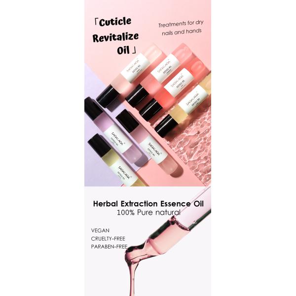 13 Flavors Scented Glass Nail Cuticle Oil Bottle With Roller Ball OEM Custom Logo Nail Care Kit Manicure Pedicure Set