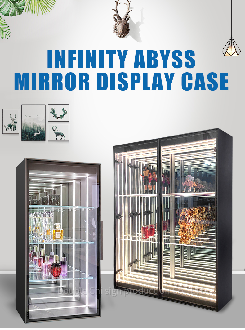 Customized High Brightness LED Light Display Case for Magic Mirror Glass Cake Hat Watch