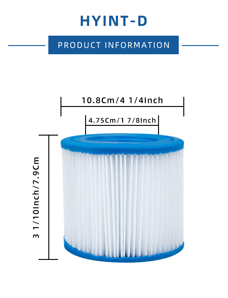 NSF Certified Intex 29001E S1 Easy Set Pool Spa Filter Cartridge and Customized Size