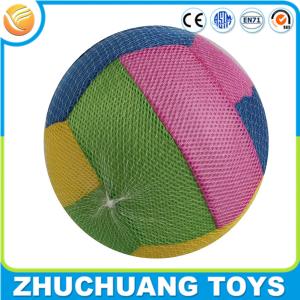 China 9 inches net fabric covered inflatable soft beach volleyball ball wholesale