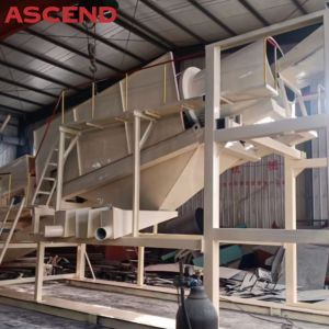 Professional model GTS20 alluvial gold washing machine with rotary trommel