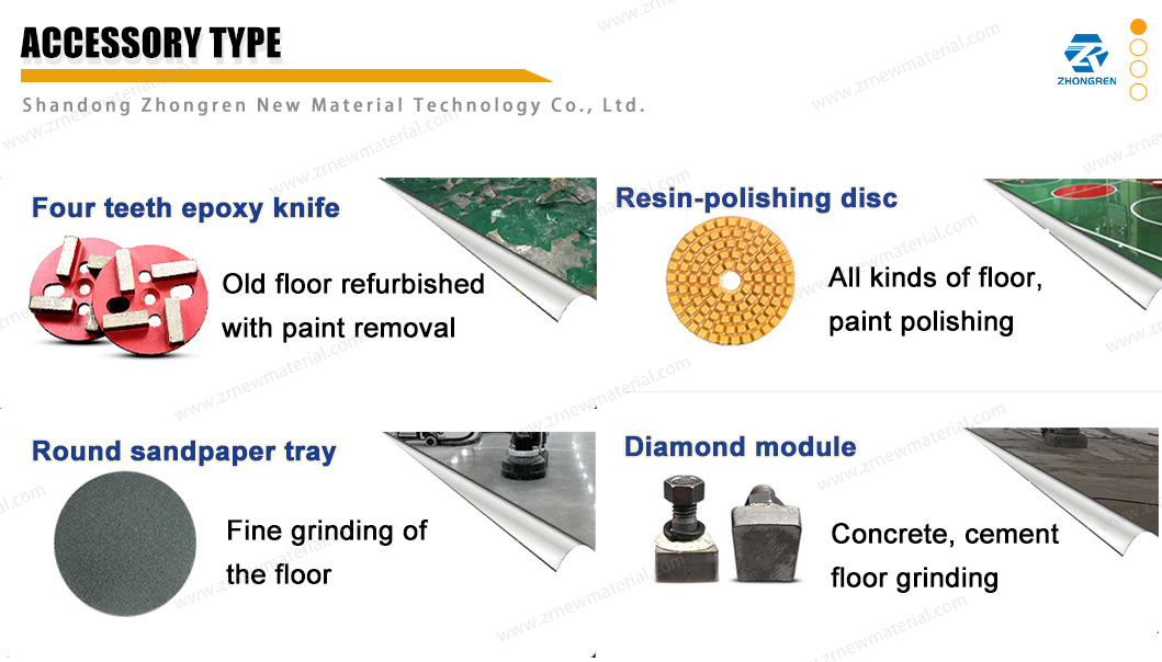 7.5KW/10P Concrete Floor Grinding Machine With Vacuum High Efficiency