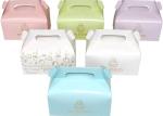 Custom Printing Paper Birthday Cake Box With Handle Cookies Box