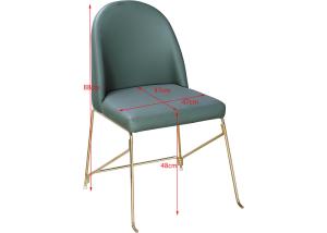 China Hotel Restaurant 47cm Faux Leather Upholstered Dining Chairs wholesale
