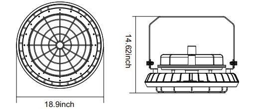 20-400W ATEX Explosion Proof LED High Impact Resistance Aluminum Housing Gas Station