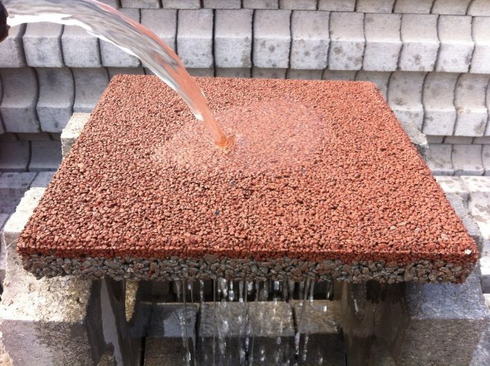 Grey Ceramic Concrete Water Permeable Clay Paving Block for Driveway