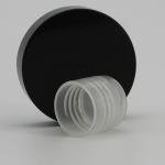 Round PP Cosmetic Bottle Clear 24mm Flip Top Lid