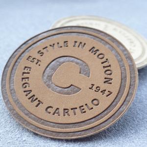 China Garment Embossed Leather Patches wholesale