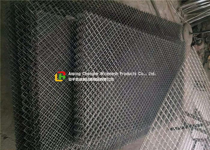 Diagonal Square Hole Welded Wire Mesh Electro Galvanized For Ornamental / Building