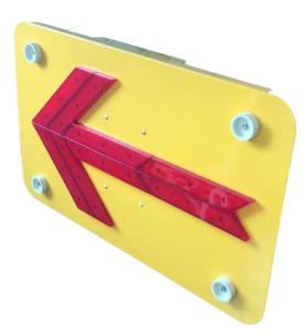 China 3.0kg 0.81*0.4*0.06m Flashing Arrow Board wholesale
