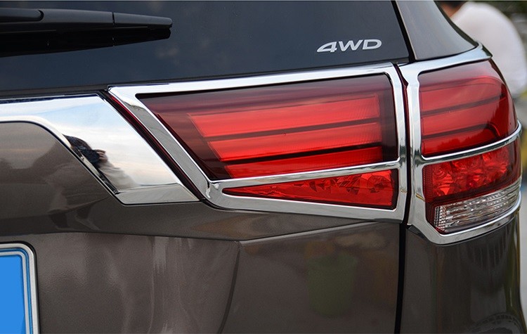 MITSUBISHI Car Headlight Covers , New Outlander 2016 Chromed Head Lamp Bezel and Tail Lamp Moulding