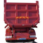 3 Axle Hydraulic Dump Rear Tipper Semi Trailer SHACMAN CIMC