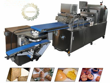 OBaking stainless steel Pastry bread machine ,croissant automatic production line large capacity 10000 pieces per hour