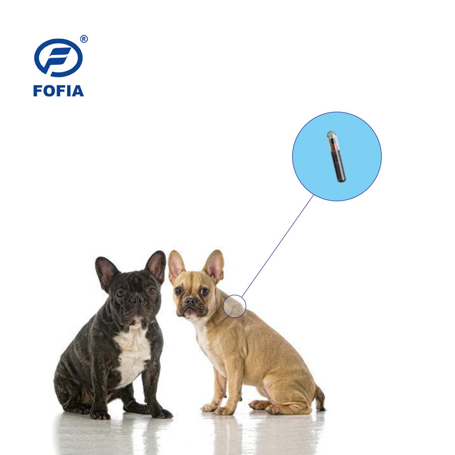 Compact IP67 RFID Pet ID Microchip 2.12*12mm Glass Transponder For Animal