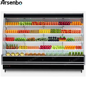China Durable Vertical Open Chiller Display , 220V Multideck Refrigerated Display Cabinets wholesale