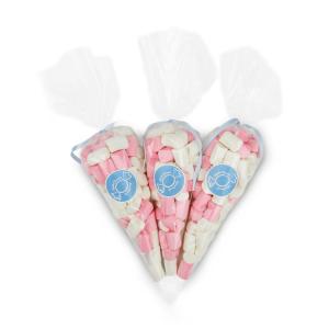 China Transparent Cone Shaped Plastic Sweet Bags , Custom Party Candy Bags wholesale