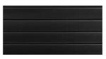 Black waterproof Garage Wall Panels / Durable PVC Glack Slat Board