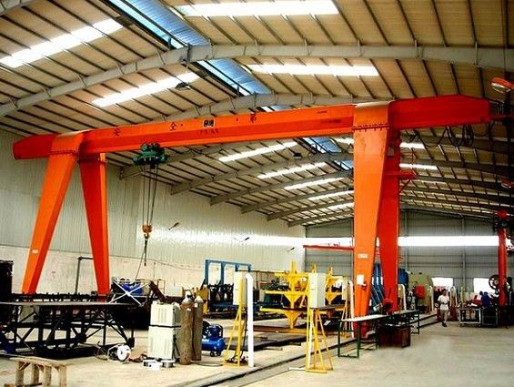 Outdoor Electric Industrial Gantry Crane With Hoist Single Girder A Frame