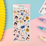 Heat Preservation Cute Bunny Stickers Traceless Clear Vinyl Stickers