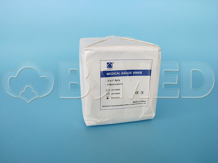 Medical Disposable Cotton Gauze Swab , Sterile Gauze Swab With X - Ray