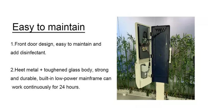 21.5" 1920*1080 Advertising Kiosk Hand Sanitizer Dispenser