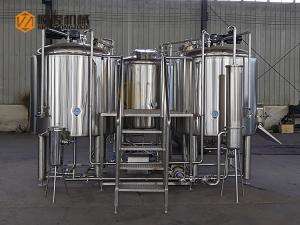 China PLC Three Vessels Commercial Brewing Equipment , Fermentation Equipment wholesale