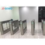 AC220V Employee Entrance Turnstile Glass Swing Turnstile with 304 Stainless