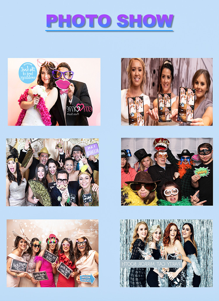 40 Inch Magic Mirror Photo Booth Kiosk Selfie Mirror Wedding With Printer For Party