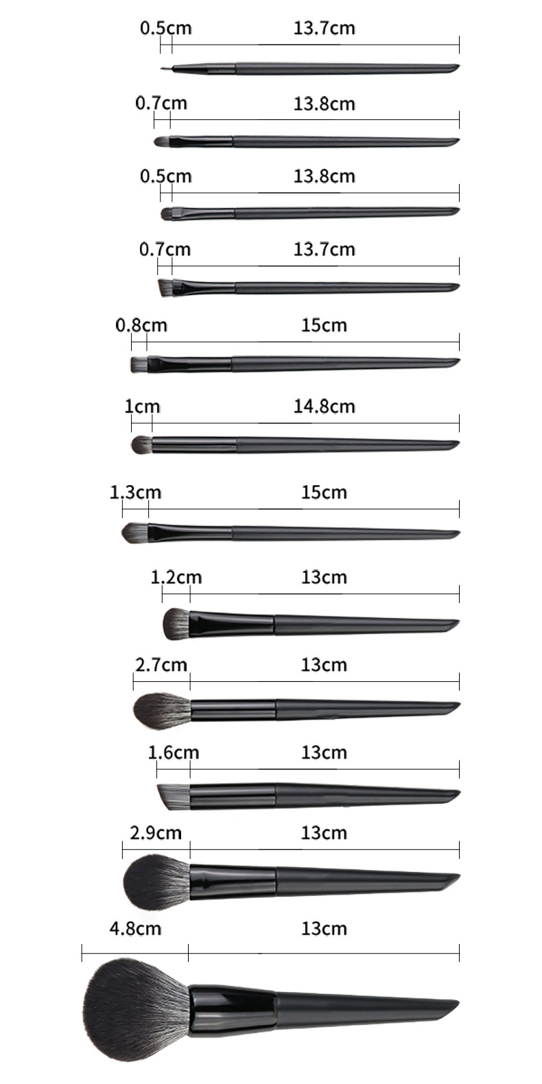 OEM And ODM Cosmetic Makeup Brush Set Full Face Makeup Setting