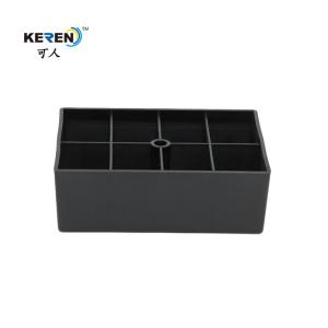 China KR-P0264 Durable Plastic Furniture Feet , 55mm Height Adjustable Sofa Legs wholesale