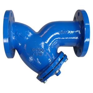 China DN15 Carbon Steel Cast Iron DIN3202 F1 Flanged Y Strainer wholesale