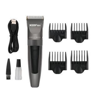 China Men Ceramic Blade Electric Hair Clippers USB Rechargeable Shockproof KooFex wholesale