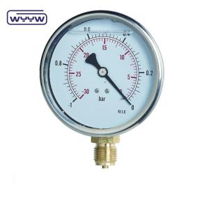 China OEM Negative Air Pressure Gauge Manometer Bourdon Pressure Gauge Meter wholesale
