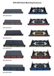 Outdoor Fiber Optic Distribution Box Rack Mounting Enclosure 480×250×1U