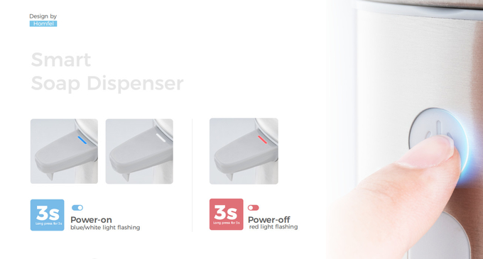 Bathroom Automatic Liquid Foam Soap Pump With Touch-Free Rechargeable Technology And Waterproof Design