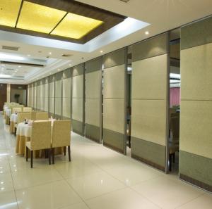 China Foldable Removable Soundproof Partition Wall 65mm Thickness PU Leather Surface wholesale
