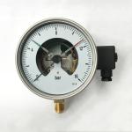 CL 1.6 Electric Contact Pressure Gauges 160mm 16 Bar Manometer Radial Pressure