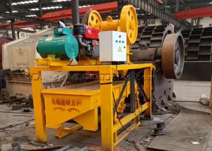 China 8HP 150X250mm 130mm feed Mini Jaw Crusher With Linear Separator wholesale