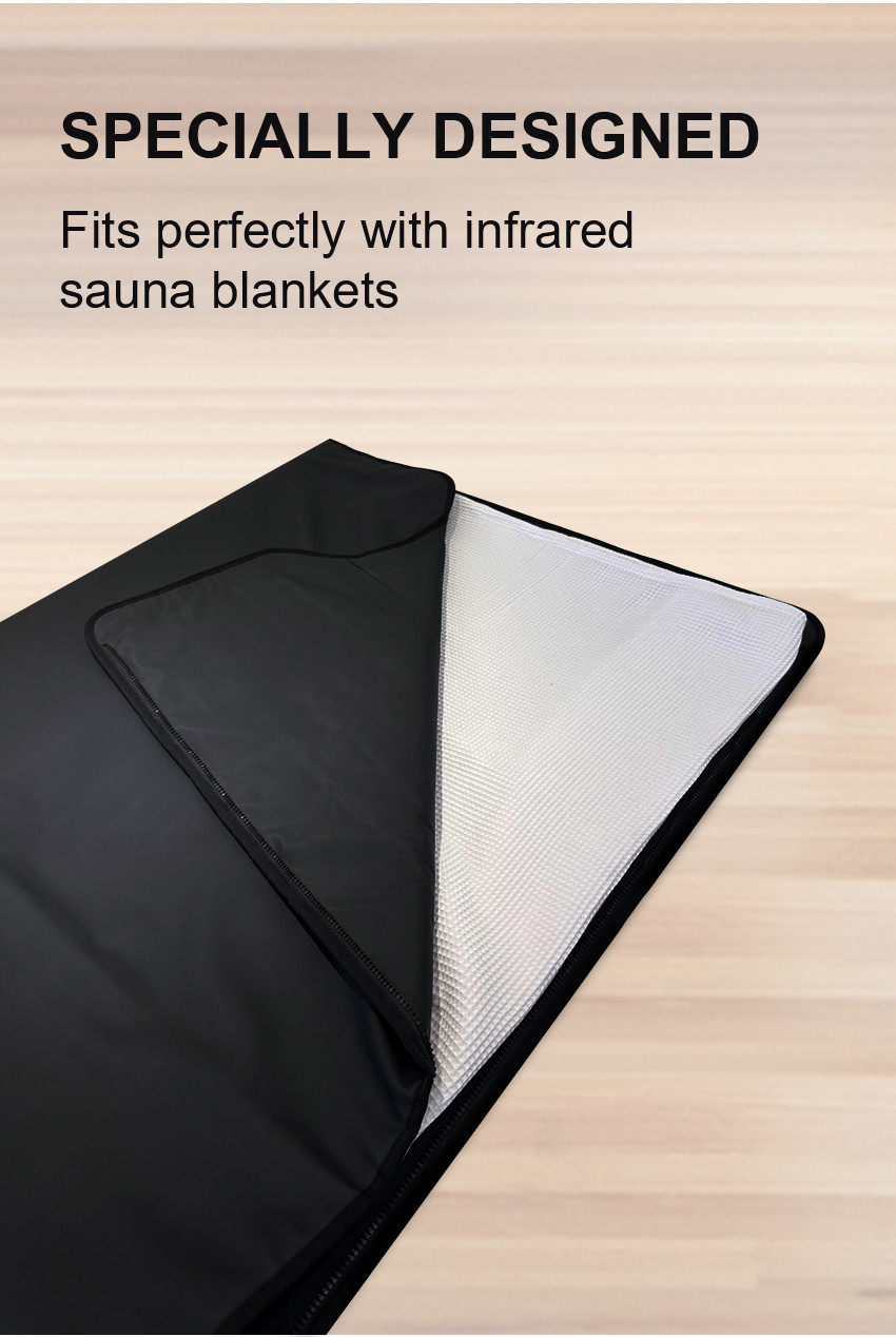 100% Cotton Black White 180*110cm Soft Insert Towel for Sauna Blanket Sweat Remove