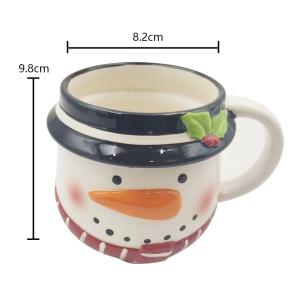 China Customized Ceramic Christmas Mugs Glossy Finish And Colorful Design wholesale