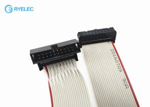 China Electronic Flexible Flat Ribbob Cable 2.54mm Pitch Male To Female IDC Connector on sale
