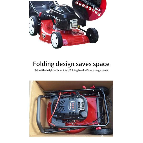 4000W Agricultural Farm Machinery 4 Wheel Hand Propelled Lawn Mower