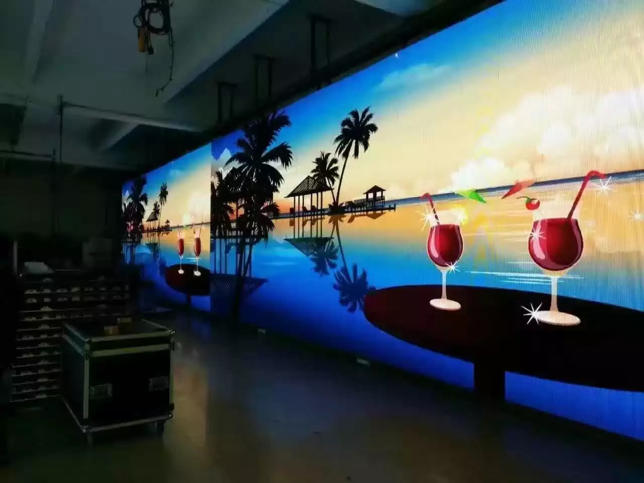 SMD3535 P10 RGB LED Display Module 1/4S , IP65 160x320mm P10 Module LED Anti UV