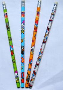 China 7&quot; Black Wooden HB Pencil With Eraser Graphite Pencil wholesale