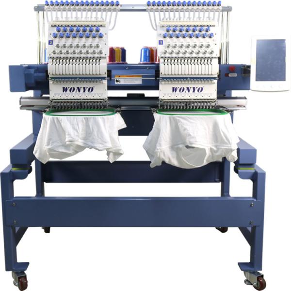 WONYO 2 Head Computer Monogram Cap T-shirt Flat Embroidery Machine Price for Nigeria