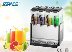 China Four Tanks Cold Drink Dispenser Commercial / Juice Beverage Dispenser wholesale