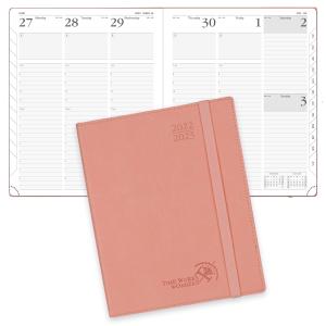 China 100GSM Paper Monthly Weekly Planner Pink Color 2023 2023 12 Months wholesale