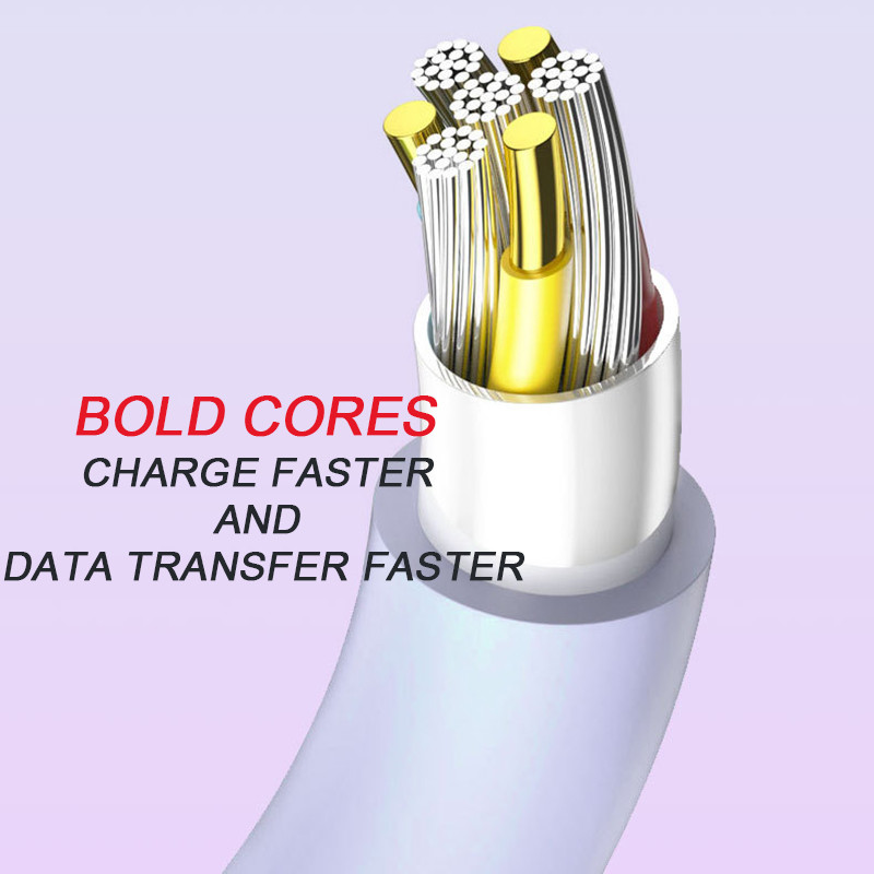 Portable 17cm 3 in 1 keyring charging cable USB 2.0 TPE Copper