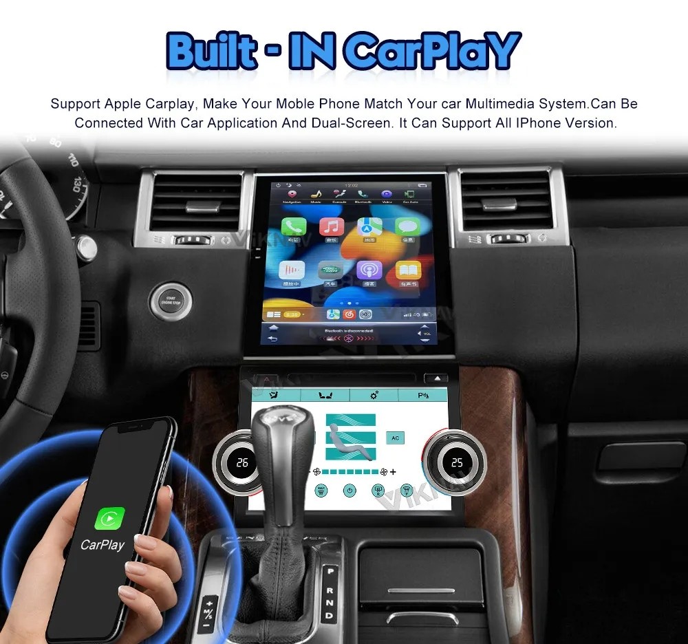 10.4 Inch Car radio For 2011--2013 Range Rover Sport GPS Navigation Multimedia Player Wireless Carplay BT 4G